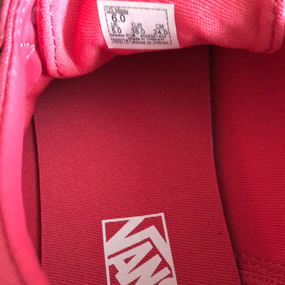 VANS Ward Girls Shoes Classic Side Checkered Stripe Size 6 - Picture 5 of 6